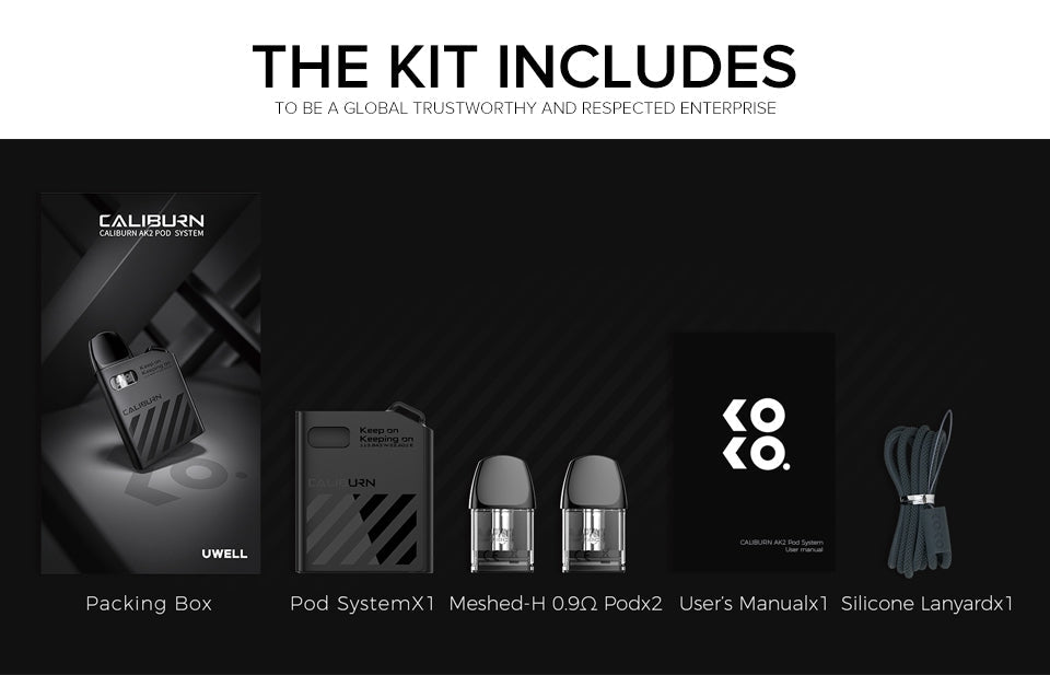 原廠正品 Uwell Caliburn AK2 (KOKO 3代) 主機套裝 VC蒸氣