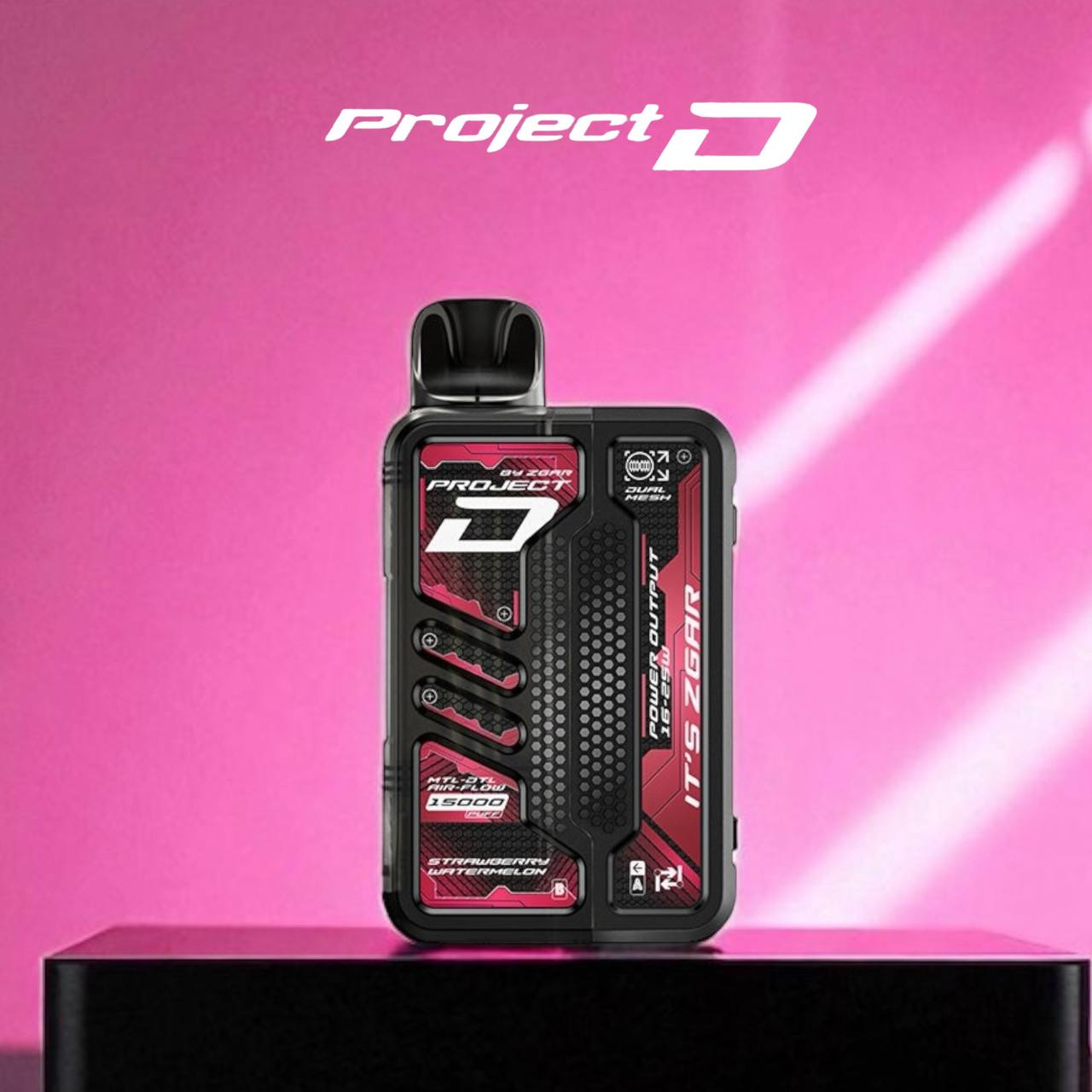 原廠正品 老闆推薦 project D 冰熊卡帶 磁吸便攜換彈 LED顯示屏 一次性 拋棄式 電子煙 小煙 15000口 大容量 可拆卸 非 東京魔盒 ILIA LANA RELX SP2 S 魅海 - VC蒸氣