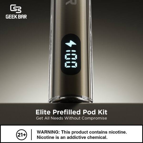 原廠正品  Geek Bar Elite Prefilled Pod Kit 菁英 一次性換彈 拋棄式 電子煙 VC蒸氣