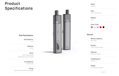 原廠正品 Aspire Vilter S Vaporizer Kit 666 2代升級版 VC蒸氣