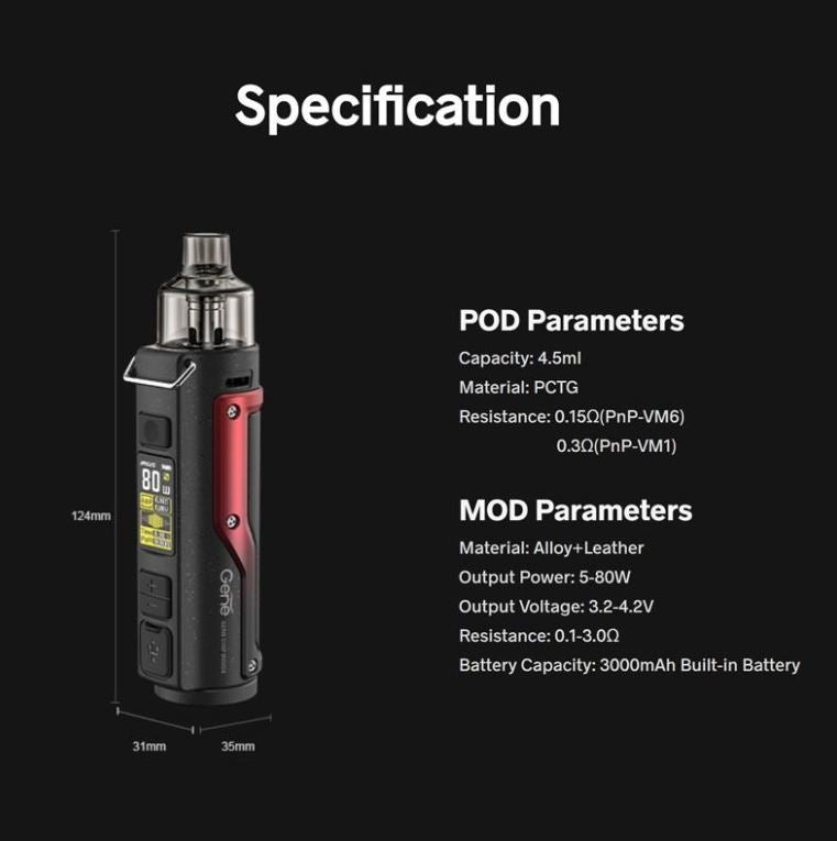 原廠正品 VOOPOO ARGUS PRO 阿格斯 可調式5-80瓦 VC蒸氣