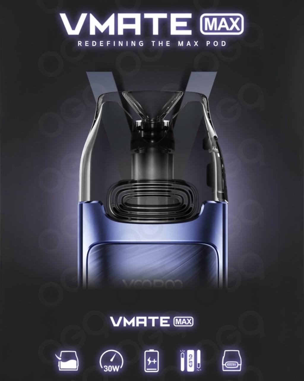 原廠正品 Voopoo Vmate MAX 30W 可調瓦小煙 1200mAh  電子煙 小煙 VC蒸氣