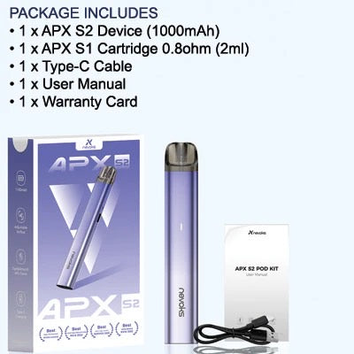 原廠正品 NEVOKS APX S2 1000mAh 小煙套裝 電子煙套裝 VC蒸氣