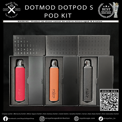 原廠正品 Dotmod DotPod S Pod 佩特里  小煙 電子煙 VC蒸氣