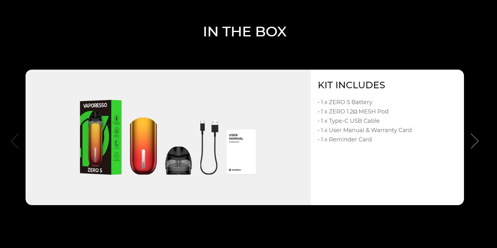 原廠正品 Vaporesso Zero S 650mAh 小煙主機 通用ZERO ZERO 2 VC蒸氣