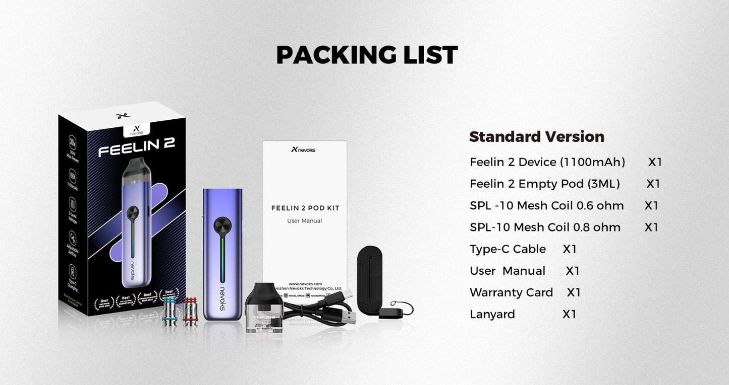 原廠正品 Nevoks Feelin 2 菲林 2  菲林2代 30W VC蒸氣
