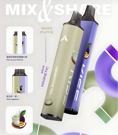 原廠正品 KISS 二合一 ㄧ次性電子煙 雙使用 6500口 KISS 5 鎧斯5號 拋棄式 有仿偽碼 K65 可混搭