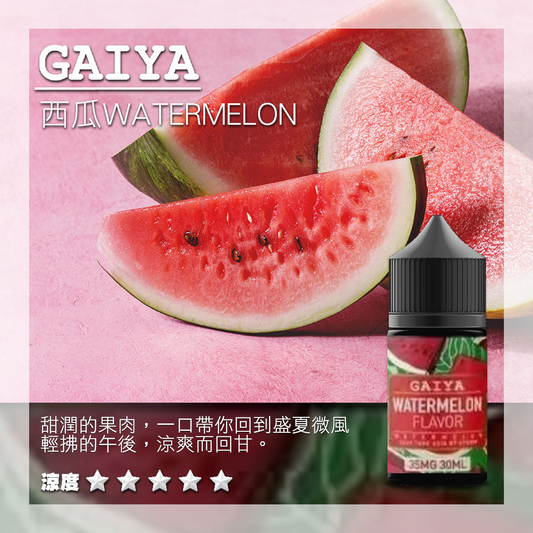 原裝正品 GAIYA 蓋亞 30ML 35MG 煙油 小煙油 老闆推薦 36種口味現貨 VC蒸氣
