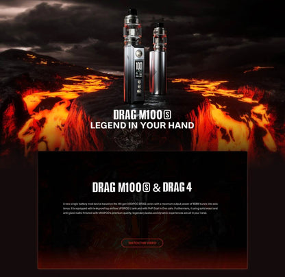 原廠正品 VOOPOO DRAG M100S 跩哥 大小煙510主機 PNP成品芯 霧化器 VC蒸氣