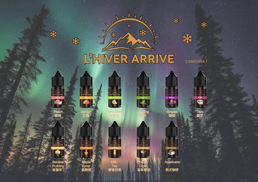 原裝正品 L’HIVER ARRIVE冬日 來臨 30ML 30MG 小煙 煙油  完全不凉口味多 VC蒸氣