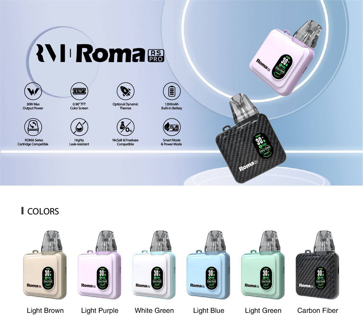 原廠正品 ROMA 羅馬 RS PRO  OXVA XLIM SQ Pro 小蠻牛 1200mAh VC蒸氣
