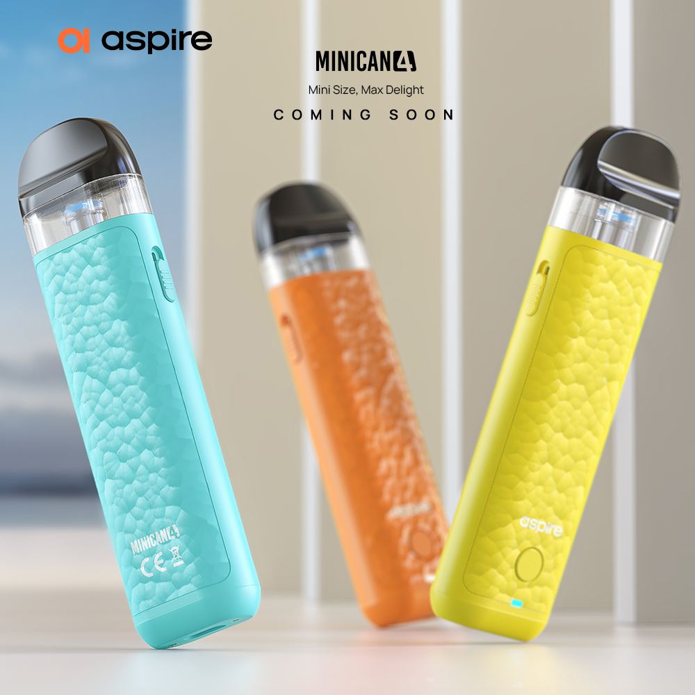 原廠正品 Aspire Minican 4 迷你罐4代 3檔可調 小煙 電子煙 VC蒸氣