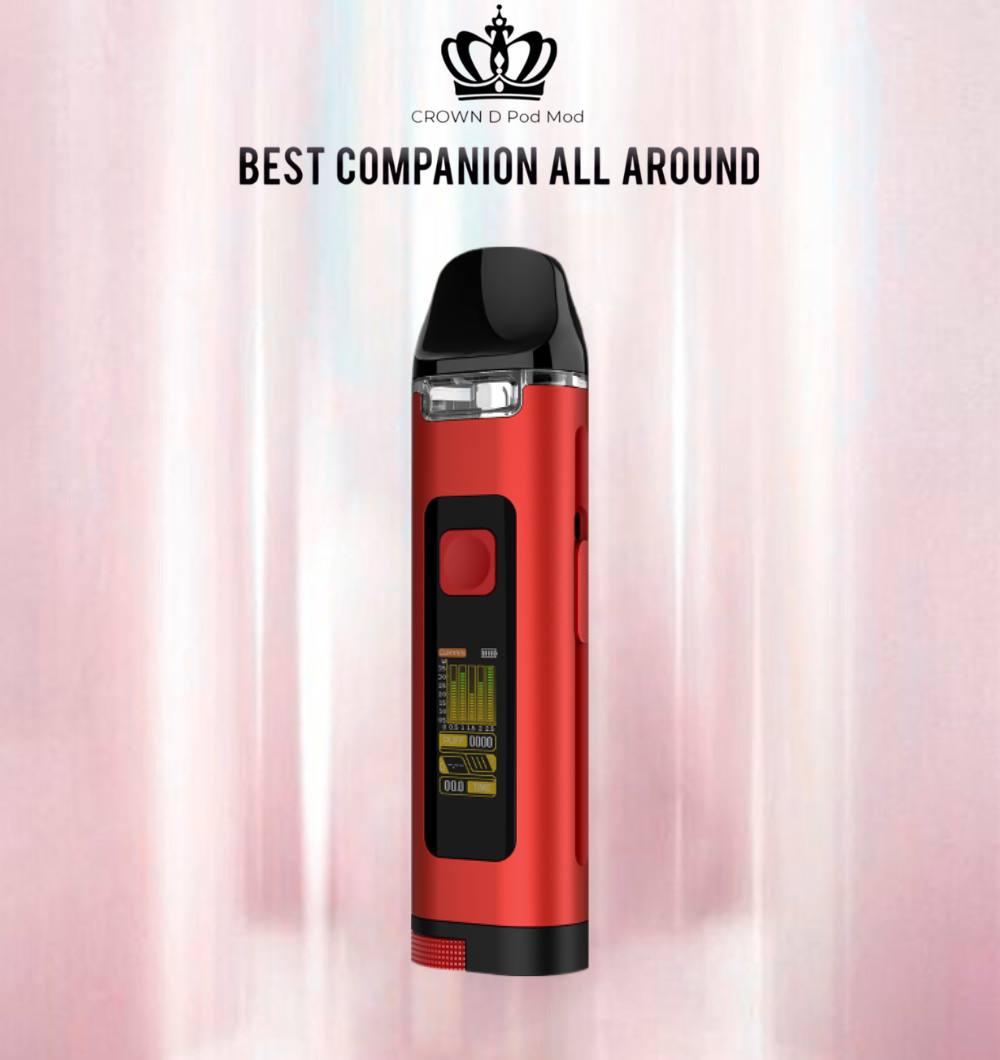 原廠正品 Uwell Crown D Pod Mod 35w 王冠 大小煙 主機套裝 現貨 當天出 VC蒸氣