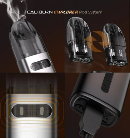 原廠正品 UWELL 探險家 探索者 Caliburn Explorer 雙線圈咖哩棒 VC蒸氣