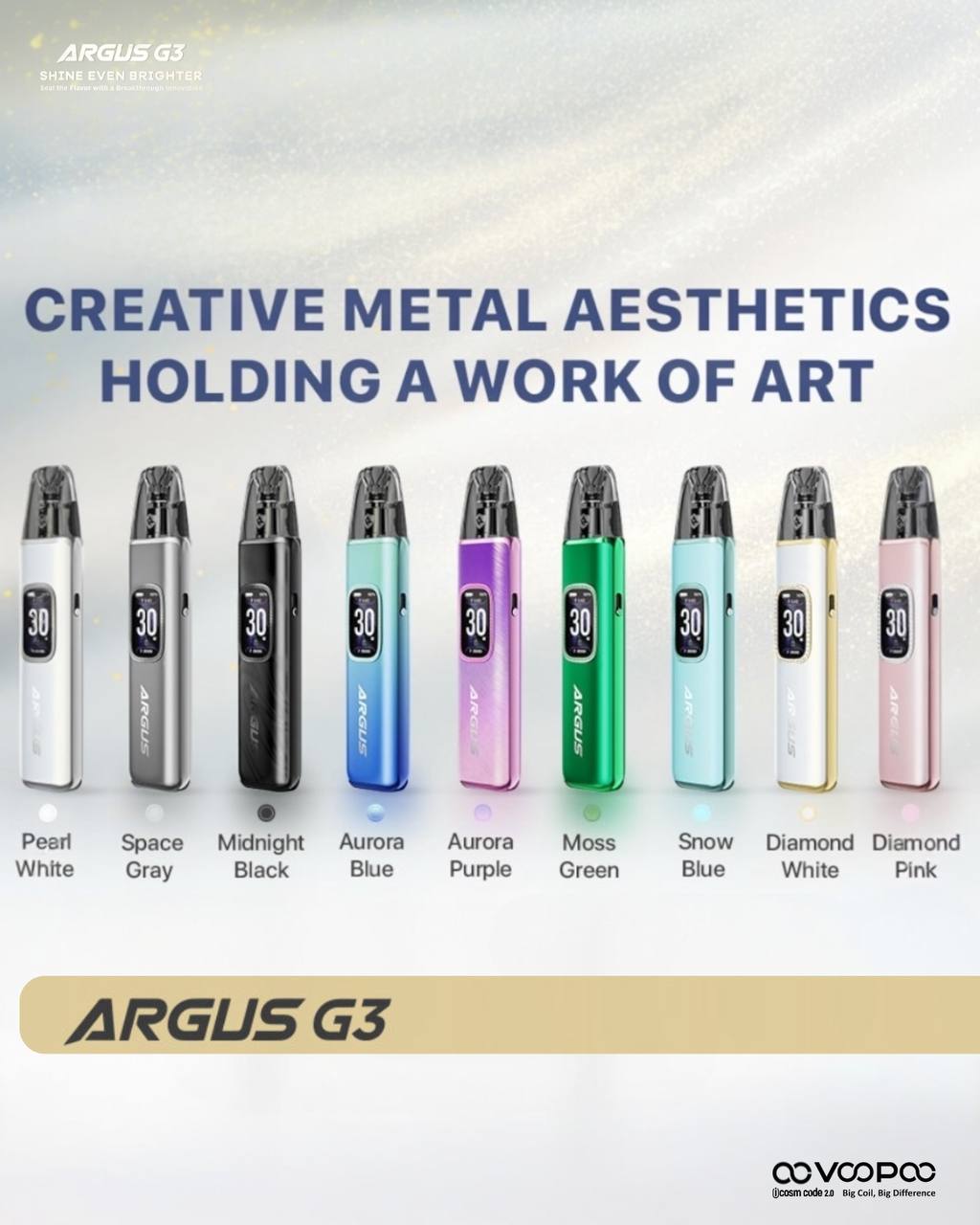 原廠正品 VOOPOO ARGUS G3 阿格斯 g3 1500mAh  大容量 電子煙 小煙 VC蒸氣