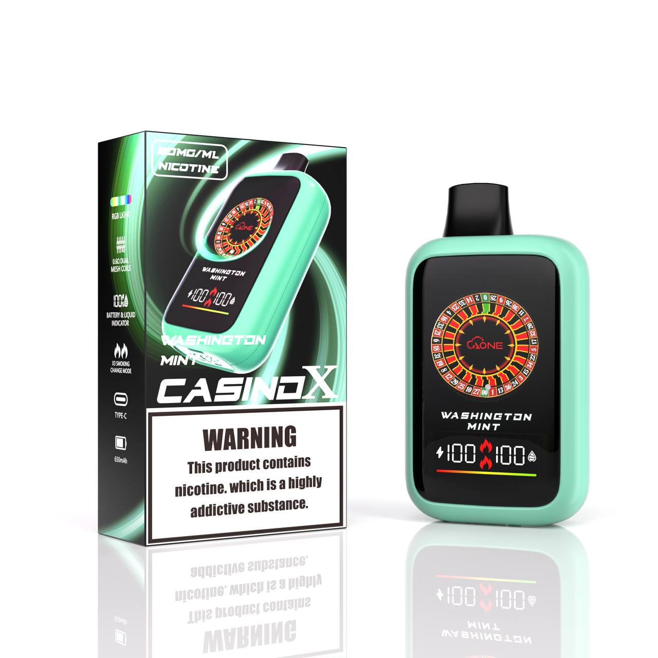 原廠正品 AONE VAPE CASINO 賭場 一次性 16000口 大容量 電子煙  小煙 拋棄式 俄羅斯輪盤 老闆推薦 - VC蒸氣